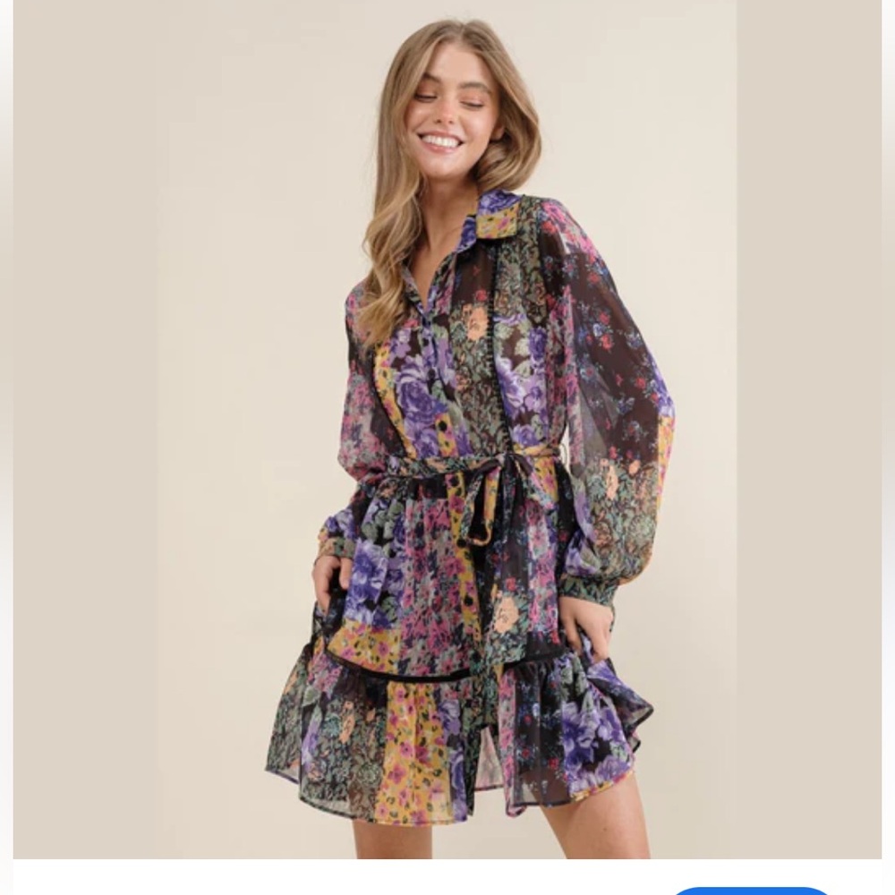 Zara floral dress